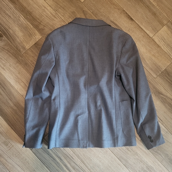 Blue textured two button relaxed fit Zara mens nwot blazer size 36 - Picture 7 of 14